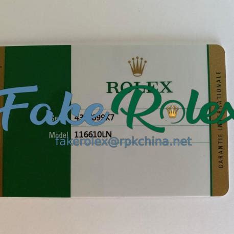 riconoscere card rolex false|false rolex warranty cards.